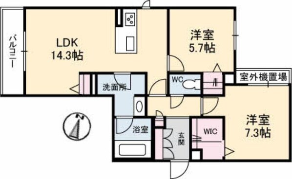 シャーメゾン寺家駅前の物件間取画像